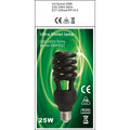 Lampe uv lumiere noire e27 t4 spirale 25w  75w 220v compatible 20w fluocompacte 240v ultraviolet - ECLATS DESTOCKAGE