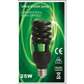 Lampe uv lumiere noire e27 t4 spirale 25w  75w 220v compatible 20w fluocompacte 240v ultraviolet - ECLATS DESTOCKAGE