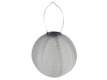 Lanterne de jardin solaire lampion blanc Ø 25cm Résistant aux intempéries Éclairage terrasse CSOL01 ECLATS DESTOCKAGE