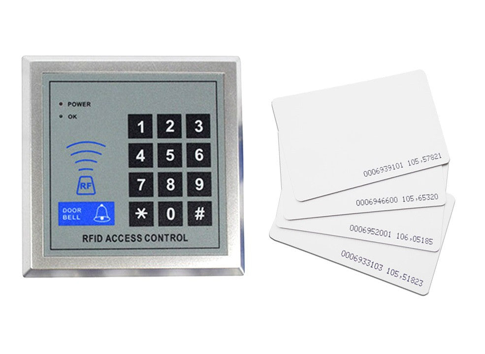 Lecteur de proximité 125khz centrale RFID porte entree controle Access ouverture porte + 10 cartes ECLATS DESTOCKAGE