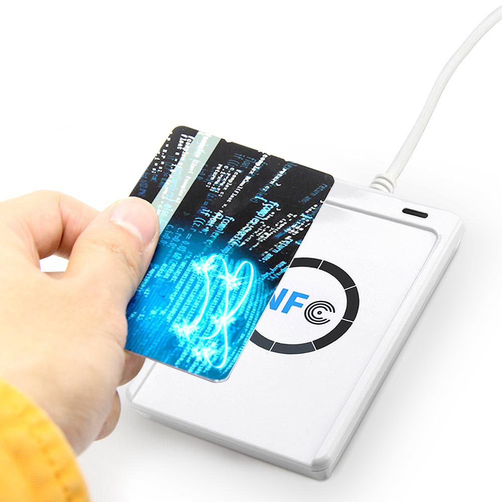 Lecteur enregistreur acr122u pour badges cartes 13.56 MHz SmartCard sans contact USB ECLATS DESTOCKAGE
