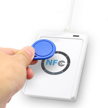 Lecteur graveur Rfid Nfc enregistreur acr122u pour badges cartes a puces 13.56 MHz SmartCard sans contact USB ECLATS DESTOCKAGE