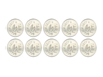 lot 10 piles plates 1.55v telecommande 38mah sr41w - ECLATS DESTOCKAGE