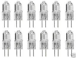 Lot 12 ampoule g4 12v 20w blanc chaud 3000h eclairage lumiere halogene ligne capsule jc ECLATS DESTOCKAGE