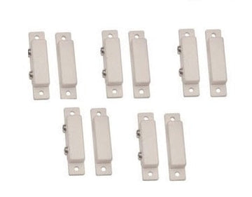 Lot 5 contacteur ouverture magnetique contact nf saillie blanc detecteur adhesif detection destockage ECLATS DESTOCKAGE