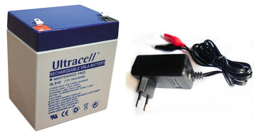 Lot de 1 batterie 12v 5ah + 1 chargeur 220v 12v 13.8v ECLATS DESTOCKAGE