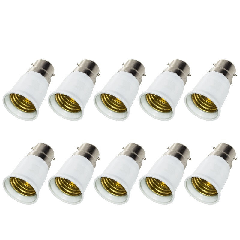 Lot de 10 adaptateurs convertisseur b22 a e27 douille lampe ampoule led adaptation culot 12v ECLATS DESTOCKAGE