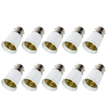 Lot de 10 adaptateurs convertisseur b22 a e27 douille lampe ampoule led adaptation culot 12v ECLATS DESTOCKAGE