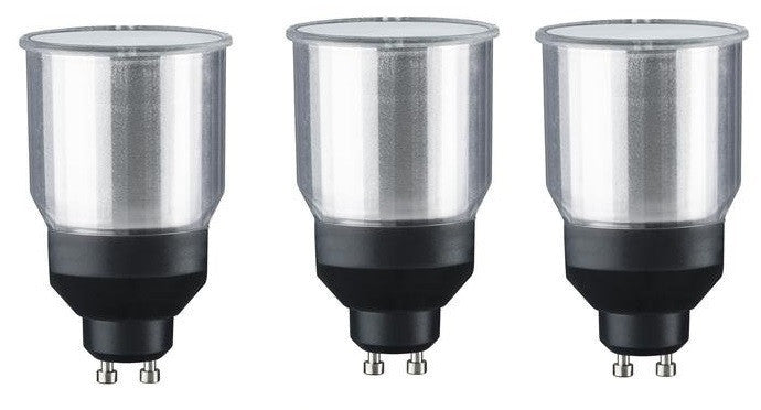 Lot de 3 ampoules 11w economie energie gu10 220v similaire 50w + 3 douilles ECLATS DESTOCKAGE