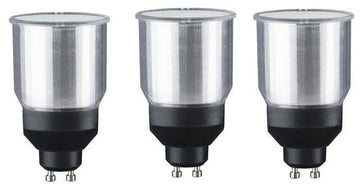 Lot de 3 ampoules 11w economie energie gu10 220v similaire 50w + 3 douilles ECLATS DESTOCKAGE