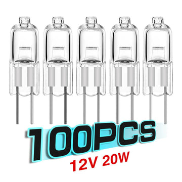 Lot de 100 ampoules halogènes g4 20 w 12 v long life lamp ECLATS DESTOCKAGE
