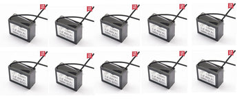 Lot de 10 Condensateurs cbb61 2uf 450v 2mf 2 uf mf micro farad 50/60hz condo demarrage moteur - ECLATS DESTOCKAGE
