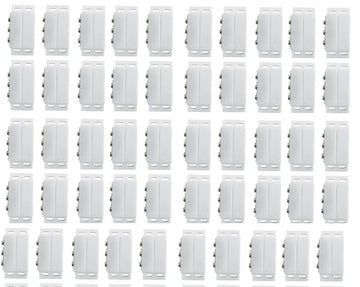 Lot de 50 Contacteur detecteur magnetique ouverture alarme contact no nf saillie ivoire capteur ECLATS DESTOCKAGE