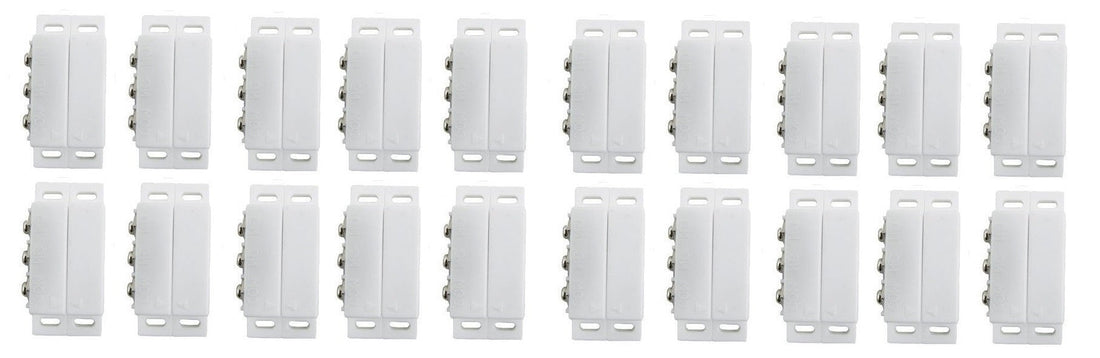 Lot de 20 Contacteur detecteur magnetique ouverture alarme contact no nf saillie ivoire capteur ECLATS DESTOCKAGE