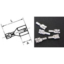 Lot de 10 cosses faston 6,3 mm cosse faston 6.35mm non isolees que182 ECLATS DESTOCKAGE