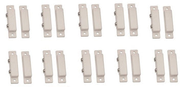 Lot de 10 detecteurs capteur ouverture magnetique contact nf saillie blanc contacteur adhesif destockage ECLATS DESTOCKAGE