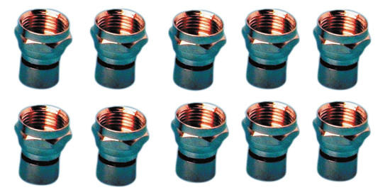 Lot de 10 fiches f a sertir pour cable coaxial rg58 50 ohm ø5mm tv television radio 5 mm cf01a ECLATS DESTOCKAGE