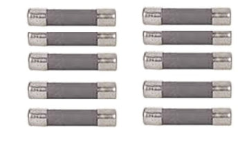 Lot de 10 fusibles verre 6.35 x 32mm / 500ma 250vac ref alfgtc500ma ECLATS DESTOCKAGE