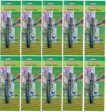 Lot de 10 marqueurs détecteur de faux billets compatible safescan ECLATS DESTOCKAGE