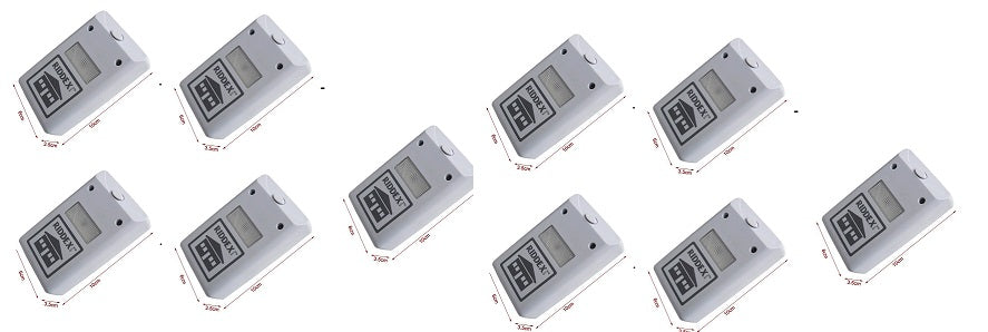 Lot de 10 repousseurs riddex repulsif ultrason nuisible souris rat cafard blate moustique mouche ECLATS DESTOCKAGE