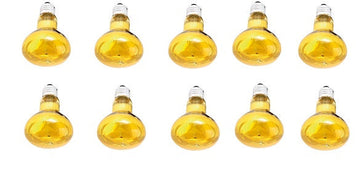 Lot de 10 Spots couleur disco jaune e27 60w r80 220v lamp60o2 lamp60y2 lampe lumiere ampoule ECLATS DESTOCKAGE