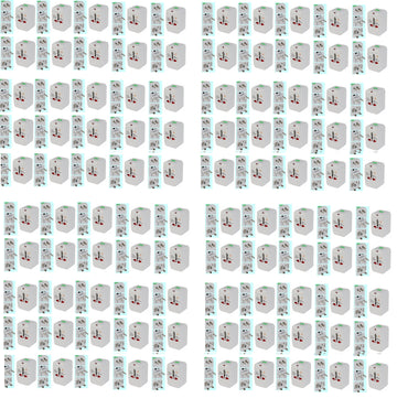 Lot de 100 adaptateurs voyage secteur prise electrique universel 150 pays italie espagne europe usa - ECLATS DESTOCKAGE