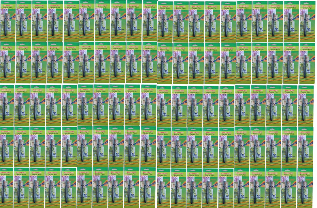 Lot de 100 stylo detecteur de faux billets feutre multi devises usd euro eurotester banknote ECLATS DESTOCKAGE