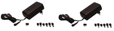 Lot de 2 alimentations stabilisee ac dc 230v 1.5a 2a 18w 3v 4.5v 6v 7.5v 9v 12v alim secteur 220v
