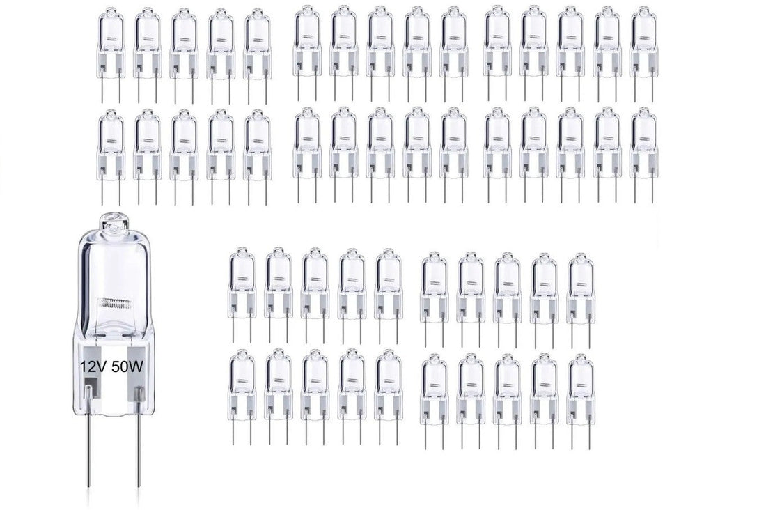 Lot de 50 ampoules halogène 50w 12v gy6,35 capsule compatible osram halostar philips ECLATS DESTOCKAGE