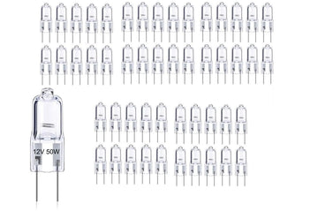 Lot de 50 ampoules halogène 50w 12v gy6,35 capsule compatible osram halostar philips ECLATS DESTOCKAGE