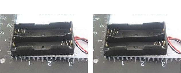 Lot de 2 Boitiers Bloc Coupleur Support de 2 Batterie Pile rechargeable 18650 3.7v - ECLATS DESTOCKAGE
