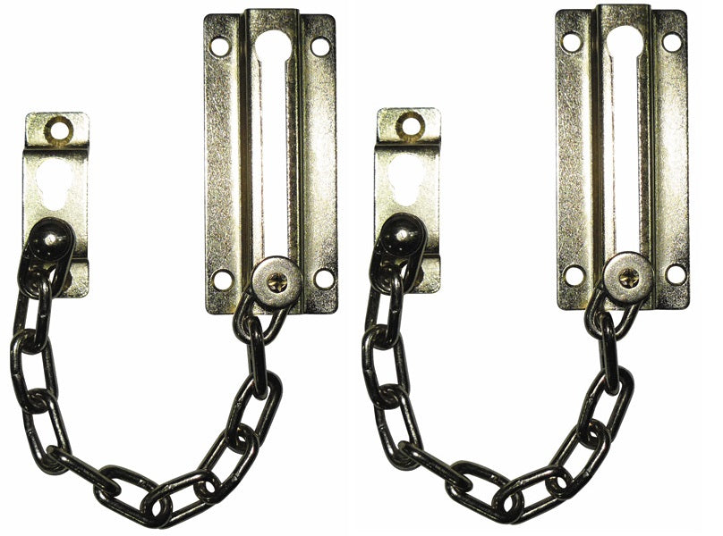 Lot de 2 chainettes de surete doree entrebailleur de porte chaine de securite appartement ECLATS DESTOCKAGE