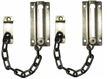 Lot de 2 chainettes de surete doree entrebailleur de porte chaine de securite appartement ECLATS DESTOCKAGE