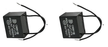 Lot de 2 condensateurs 14uf 14mf 14 mf uf micro farad 450v 500v ac rectangle cbb61 demarrage moteur ventilateur 50/60Hz ECLATS DESTOCKAGE