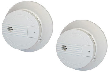 Lot de 2 detecteurs de fumee incendie 433mhz rf en14604 sans fil alarme feu radio hf ECLATS DESTOCKAGE