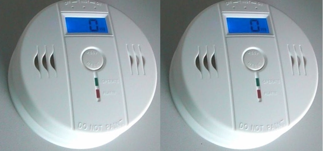 Lot de 2 detecteurs monoxyde carbone co 9v en50291 gf-a03 dp002we capteur alarme autonome buzzer ECLATS DESTOCKAGE