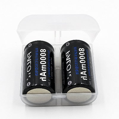Lot de 2 piles rechargeables lr20 1.2v 4.5a 5a 5000ma 8a 8000a nr20c r20 - ECLATS DESTOCKAGE