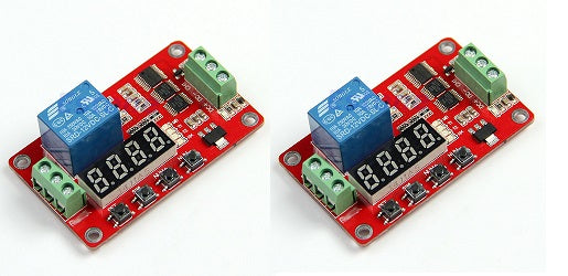 Lot de 2 Relais temporisé retardateur 12v frm01 programmable 1 seconde a 270h ECLATS DESTOCKAGE