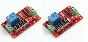 Lot de 2 Relais temporisé retardateur 12v frm01 programmable 1 seconde a 270h ECLATS DESTOCKAGE
