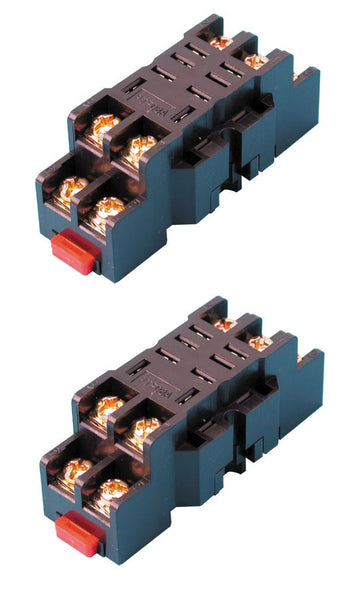 Lot de 2 supports so8p ptf08a relais omron ly2nj jqx-13f hh62p jqx-13f rl12 rl220 8 pins 10a ECLATS DESTOCKAGE