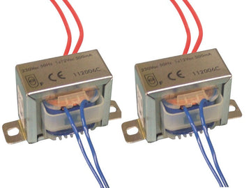 Lot de 2 transformateurs 220v 1x12v 500ma 6va alimentation chassis ouvert sorties fils 112006c ECLATS DESTOCKAGE