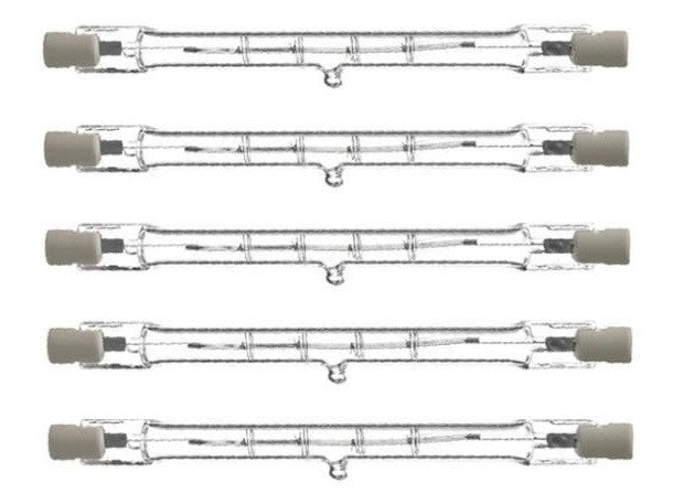 Lot de 5 tubes 220v 500w r7 r7s 117mm eclairage halogene 400w lumiere lamp hal500 lampe crayon ECLATS DESTOCKAGE