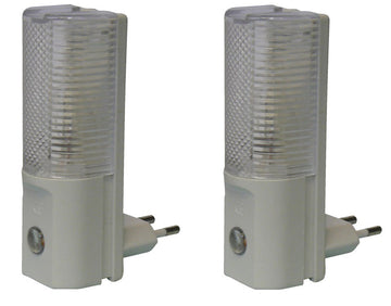 Lot de 2 veilleuses 220v bébé enfant lumiere securite cellule photoélectrique 230v ECLATS DESTOCKAGE