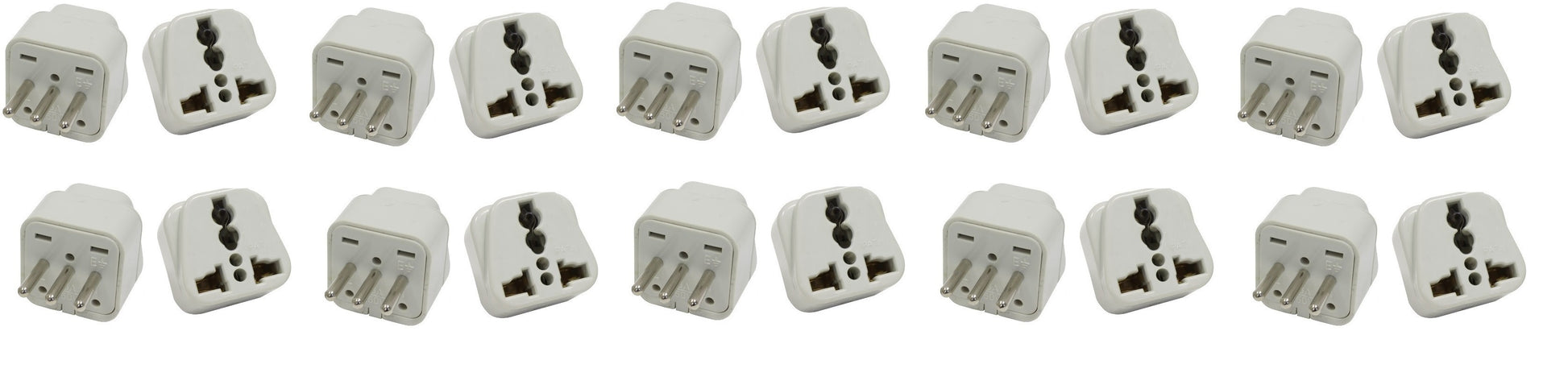 Lot de 20 Adaptateur voyage italie uruguay vers prise europe convertisseur fiche electrique - ECLATS DESTOCKAGE