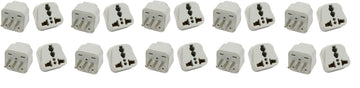 Lot de 20 Adaptateur voyage italie uruguay vers prise europe convertisseur fiche electrique - ECLATS DESTOCKAGE