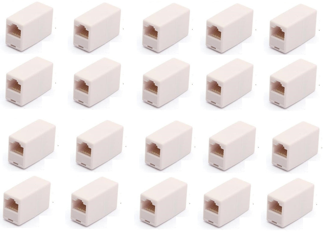 Lot de 20 prolongateurs adaptateur coupleur 8p8c femelle/femelle rj45 raccord tcu3 ECLATS DESTOCKAGE