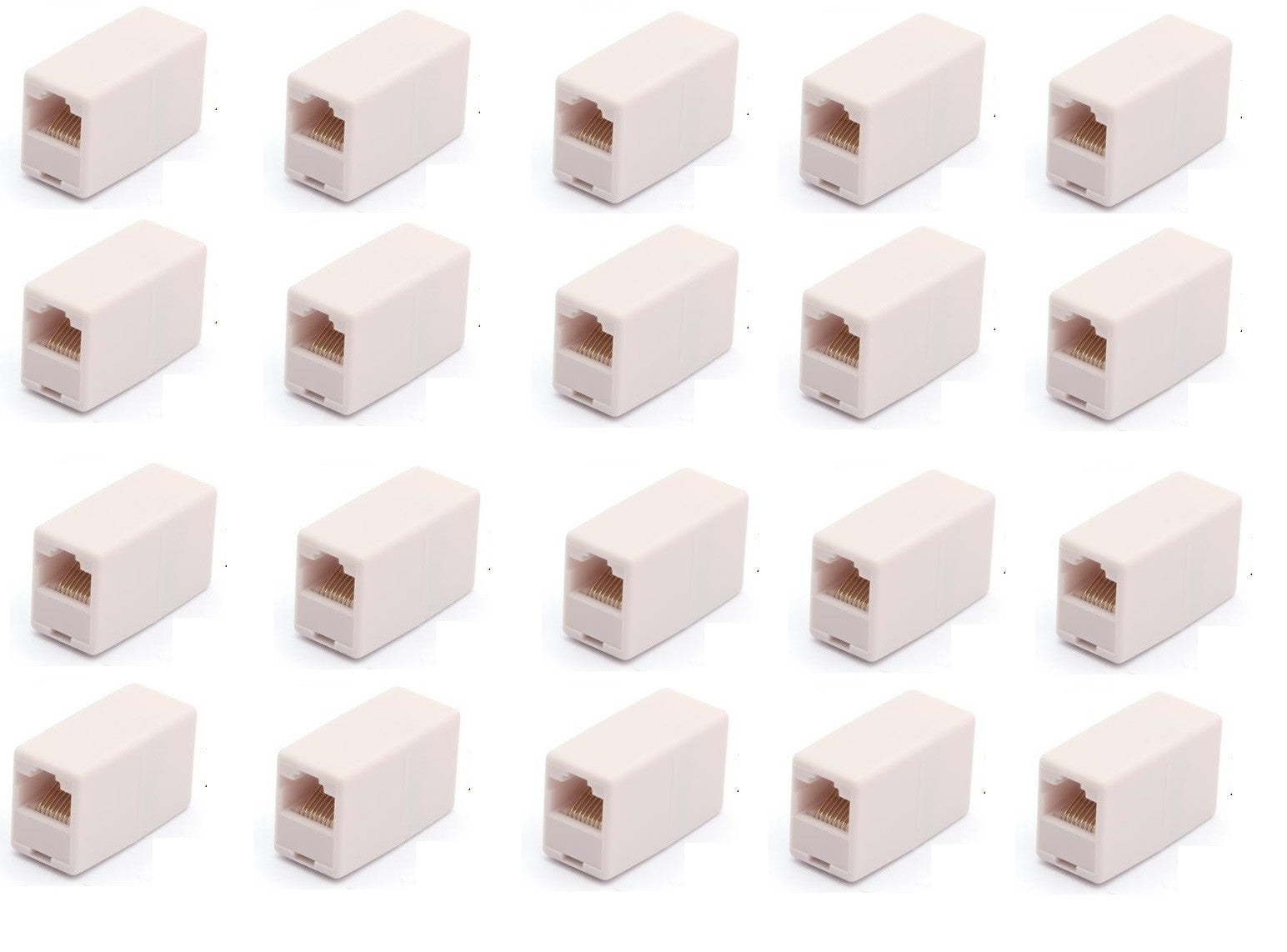 Lot de 20 prolongateurs adaptateur coupleur 8p8c femelle/femelle rj45 raccord tcu3 ECLATS DESTOCKAGE
