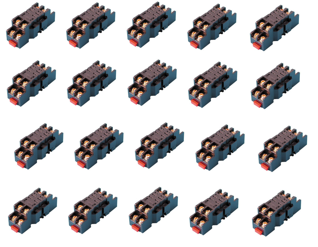 Lot de 20 supports so8p ptf08a relais omron ly2nj jqx-13f hh62p jqx-13f rl12 rl220 8 pins 10a ECLATS DESTOCKAGE