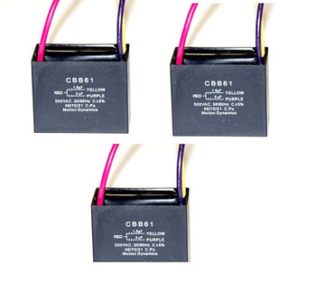 Lot de 3 Condensateurs cbb61 3uf 450v 3mf 3 mf uf micro farad 50/60hz condo demarrage moteur ECLATS DESTOCKAGE
