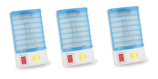 Lot de 3 lampes tue insecte 220v piège électronique antimoustiques et anti-insecte ECLATS DESTOCKAGE